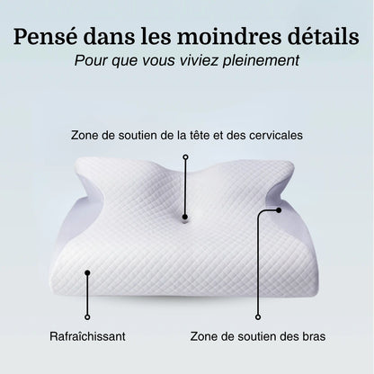 L'Oreiller Signature™ - Réparateur et Ergonomique